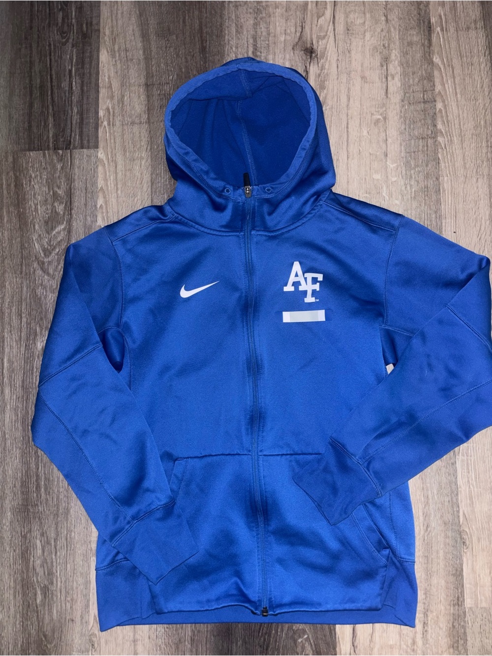 Nike Blue AF Hooded Full-Zip Jacket